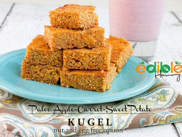 Paleo Apple Carrot Kugel (nut-free and egg-free)