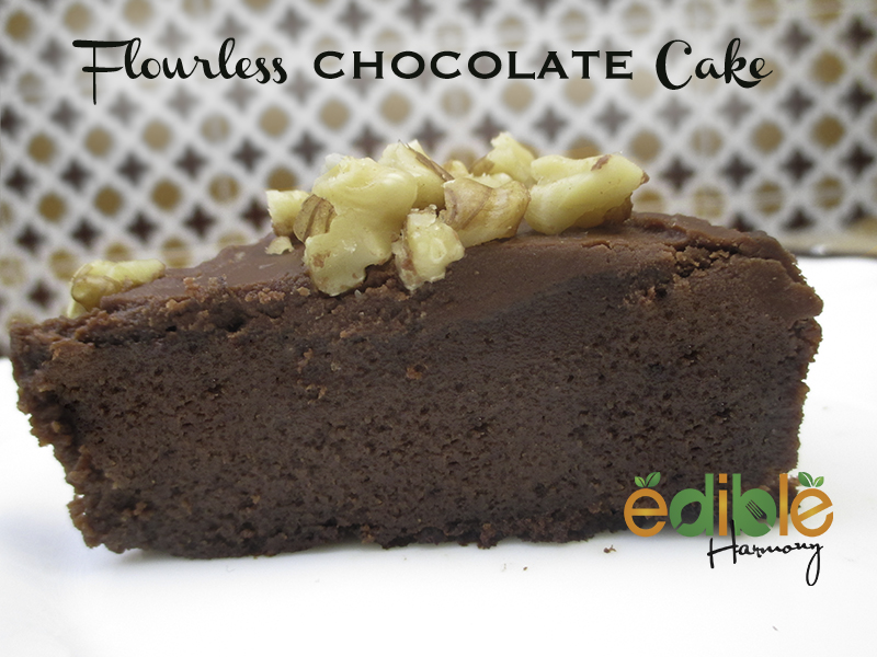 Paleo Flourless Chocolate Cake (4 ingredients)