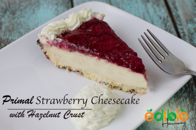 grain-free strawberry cheesecake